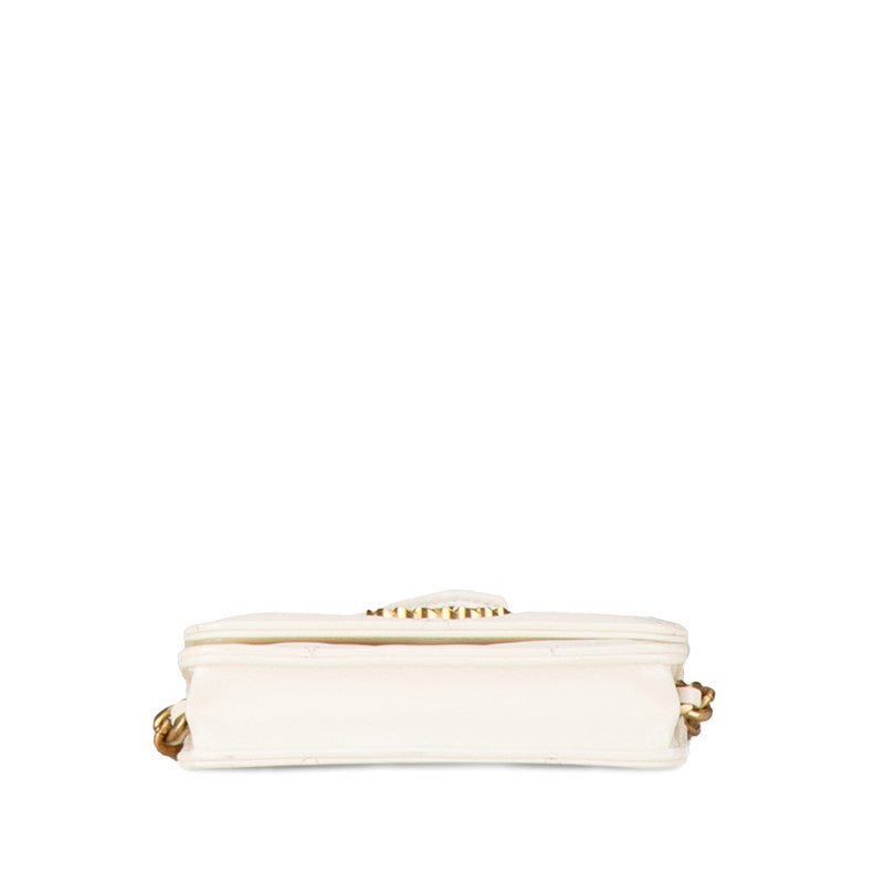 Chanel Chanel 19 Mini Chain Coin Purse Leather Shoulder Bag in Good condition