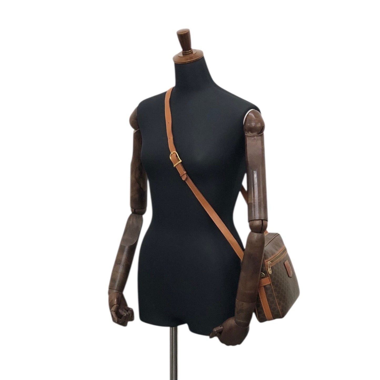 CELINE  Shoulder bag Brown Vintage jbdzhb