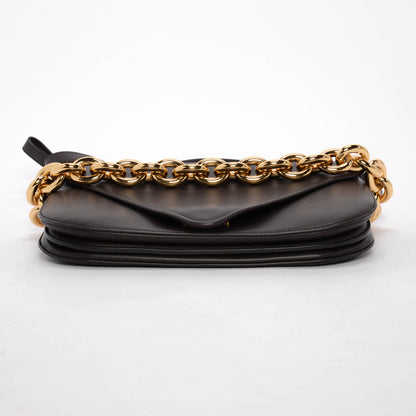 Bottega Veneta Dark Brown Calfskin Large Mount Bag