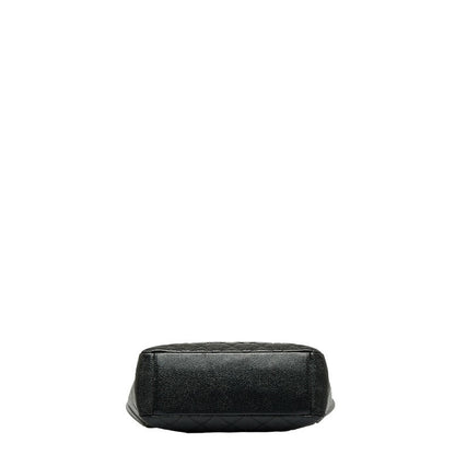 Chanel Cocomark Mattress PT Tortoise Chain Handbag Black Gold Caviar S  CHANEL