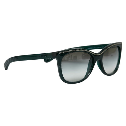 Chanel Mattress Chain un Glasses 6041 Green Brown  Lady Chanel