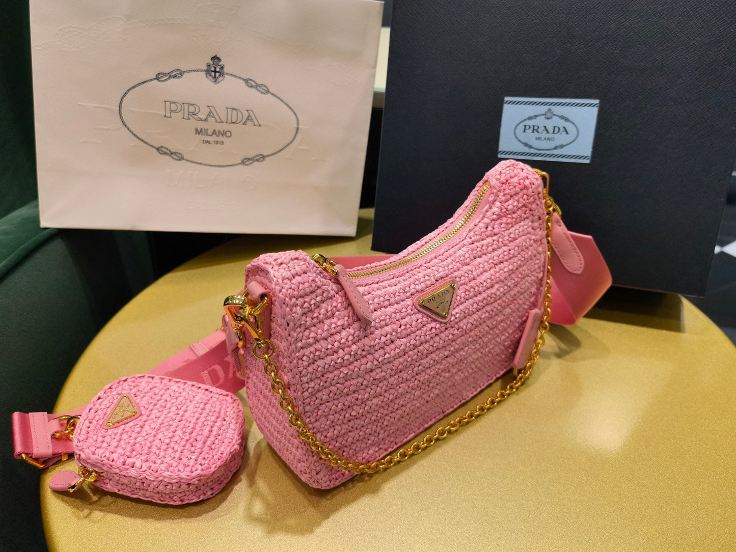 BOLSA Prada RE-EDITION 2005  RÁFIA
