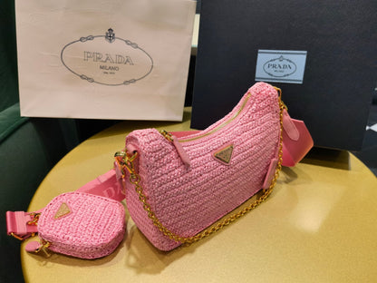 BOLSA Prada RE-EDITION 2005  RÁFIA