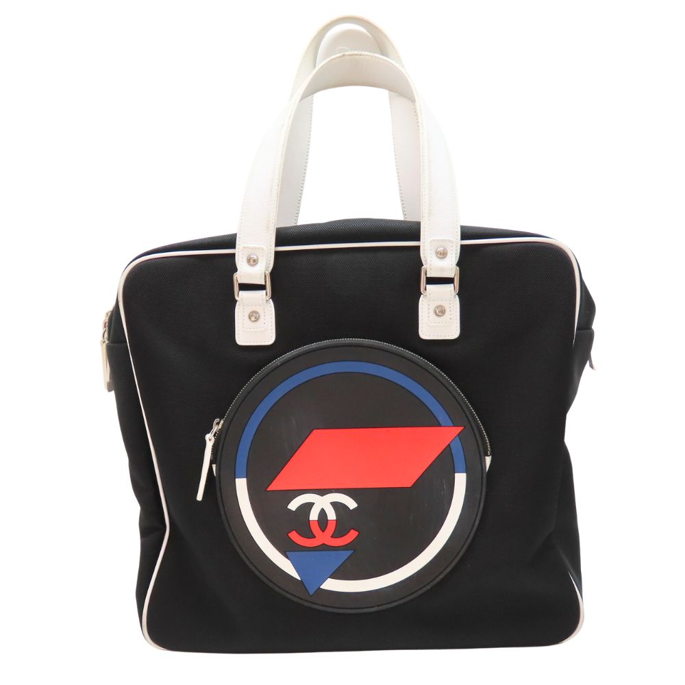 Chanel Airline Canvas Leather Handbag