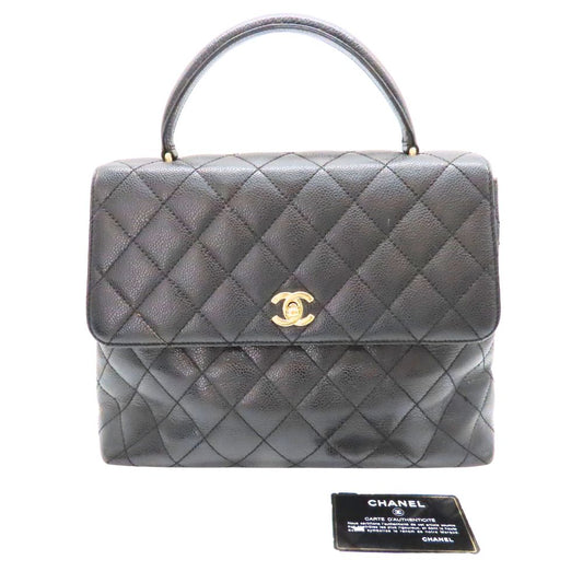 Chanel A12397 Caviar Skin Top Handle Bag Handbag