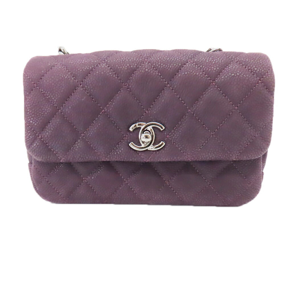 Chanel Caviar Skin Mini Matelassé Chain Shoulder Bag A2647503