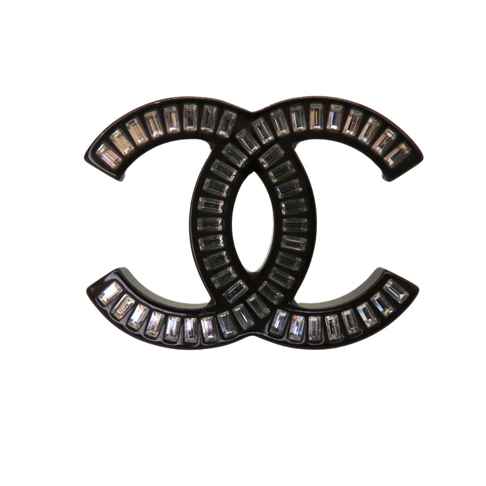 Chanel Coco Mark Brooch Rhinestone 2007