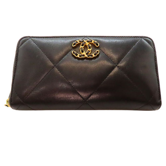 Chanel 19 Matelassé Long Wallet