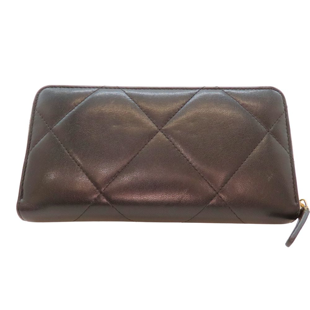 Chanel 19 Matelassé Long Wallet
