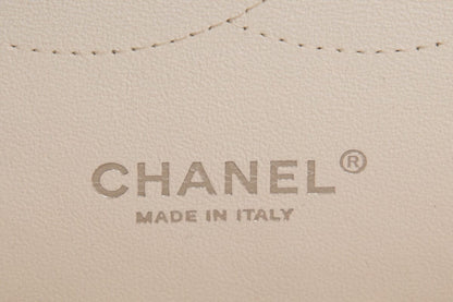 Chanel Jumbo Classic Double Flap Creme Quilted Calfskin Shoulder Bag