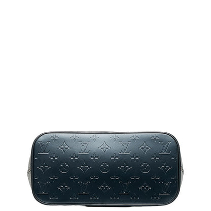 Louis Vuitton Monogram Matt Stockton Handbag M55115 Blue Leather  Louis Vuitton