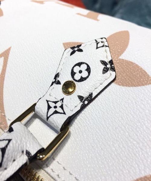 LV Speedy Bandouliere 30 Monogram Geant White