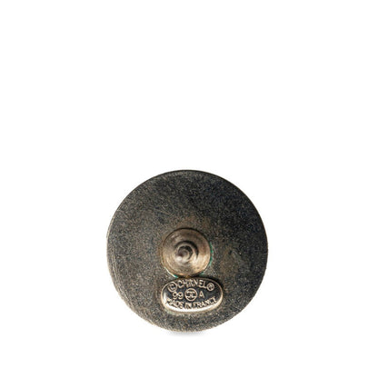 Chanel Coco Stud Earrings Silver G Metal