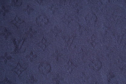Louis Vuitton Navy Logo Cashmere Chale Scarf