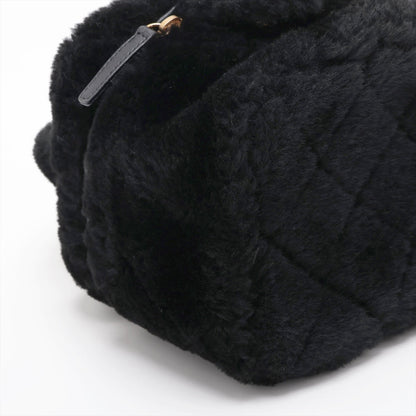 Chanel Coco Sealing 2WAY Shoulder Bag Vanity Black G  AS3357