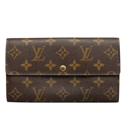 Louis Vuitton Sarah Long Wallet Monogram M61725 PVC/Leather Brown