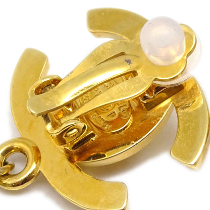 Chanel Artificial Pearl Dangle Earrings 97P
