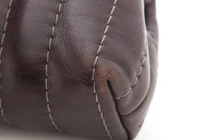 Chanel Vintage Brown Clutch