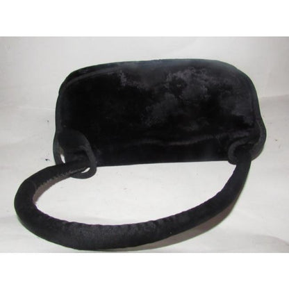 Gucci Vintage Pursesdesigner Purses Black Velvet Shoulder Bag
