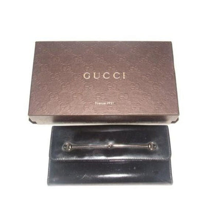 Tom Ford era Gucci Black Patent Horsebit Bi-fold