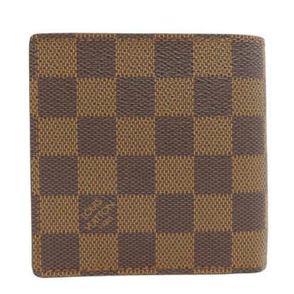 Louis Vuitton Damier Canvas Ebene Damier Canvas Wallet (Bi-Fold)