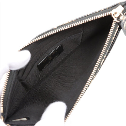 Chanel 2.55 Crocodile Press Coin Case Black Gold  28th