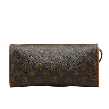 Louis Vuitton Monogram  Twin GM Sliding Shoulder Bag M51852 Brown PVC Leather  Louis Vuitton