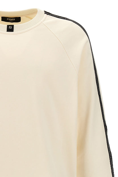 Fendi Men Mesh Insert Sweatshirt