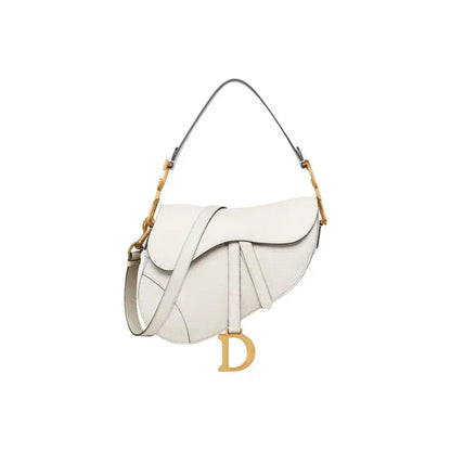 Dior Saddle Bag white