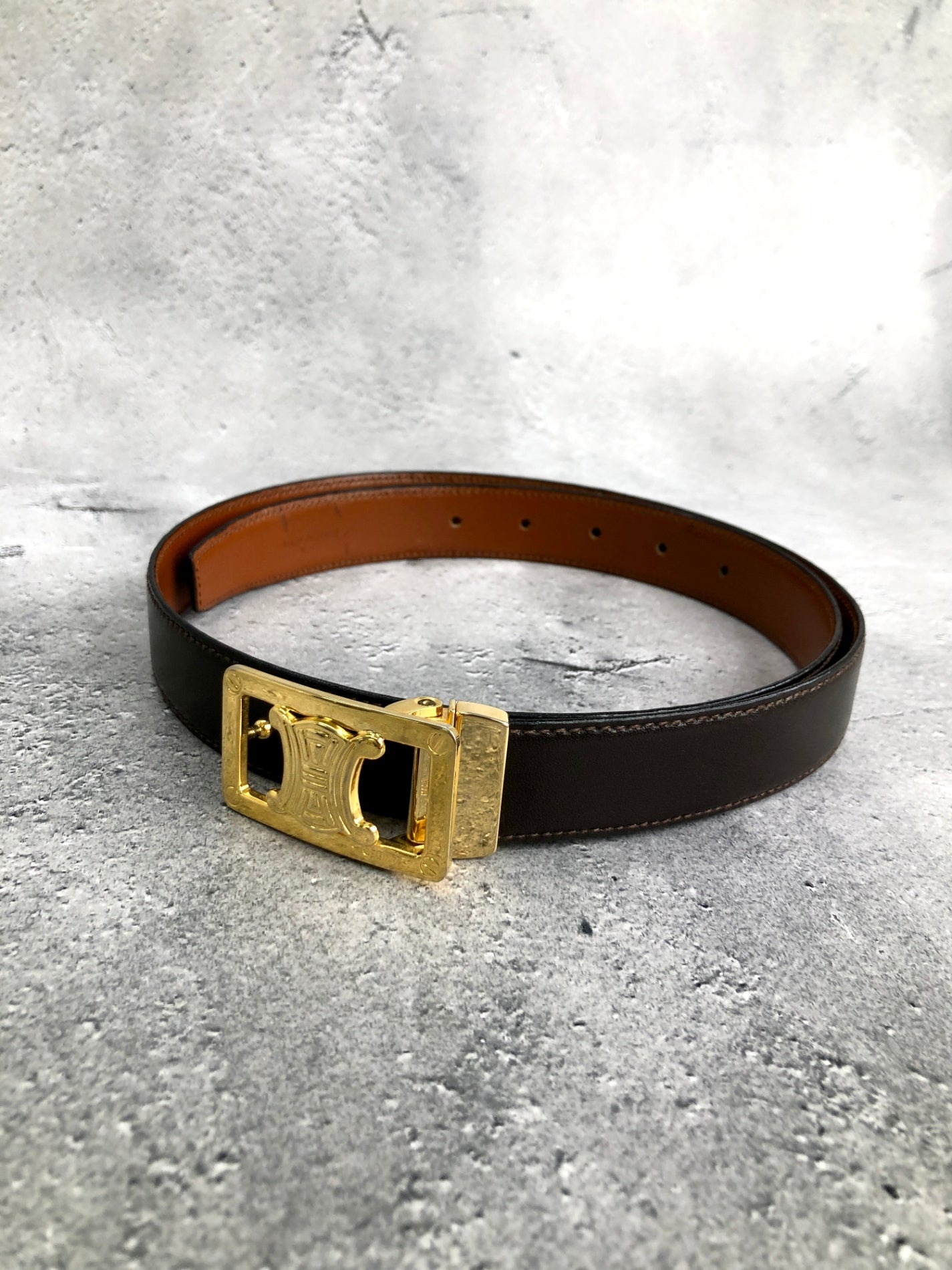 CELINE  Belt Black Vintage vxvkkh