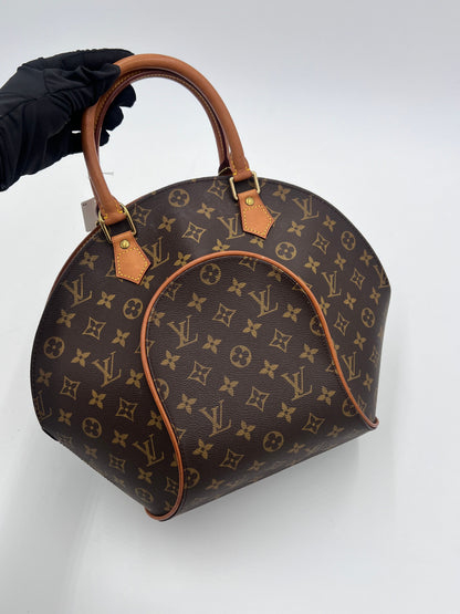 Louis Vuitton Monogram Ellipse Handbag Brown AG472O