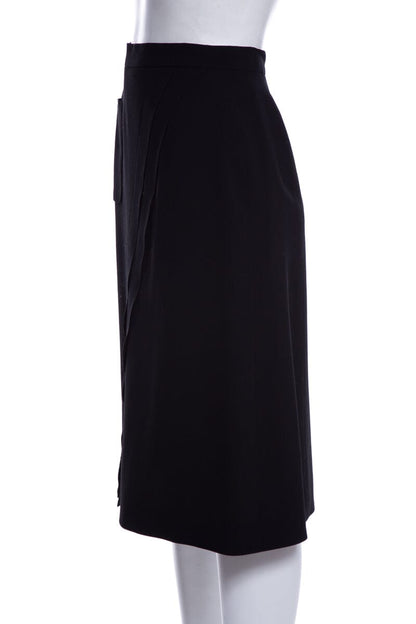 Chanel Black Pencil Skirt SZ 38