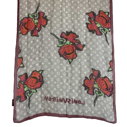 LOUIS VUITTON - Silk Rose Shall - Multicolor XL Scarf