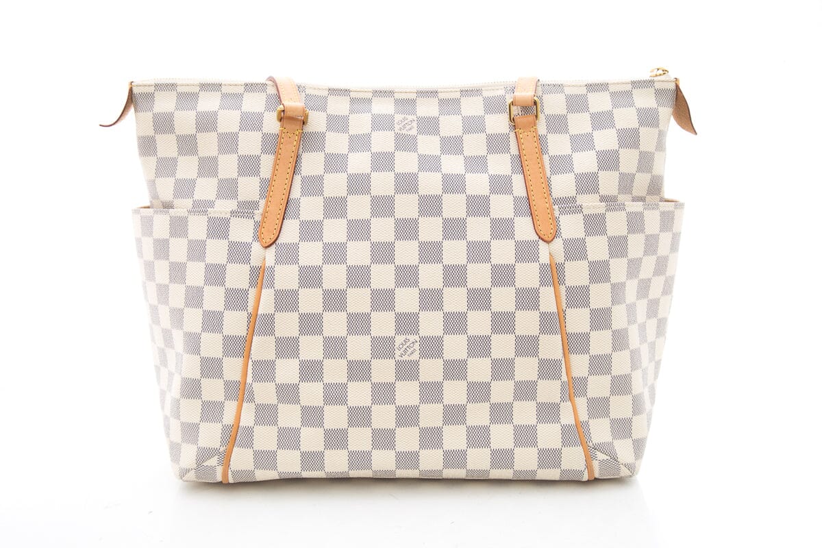 Louis Vuitton White Damier Azur Totally Handbag