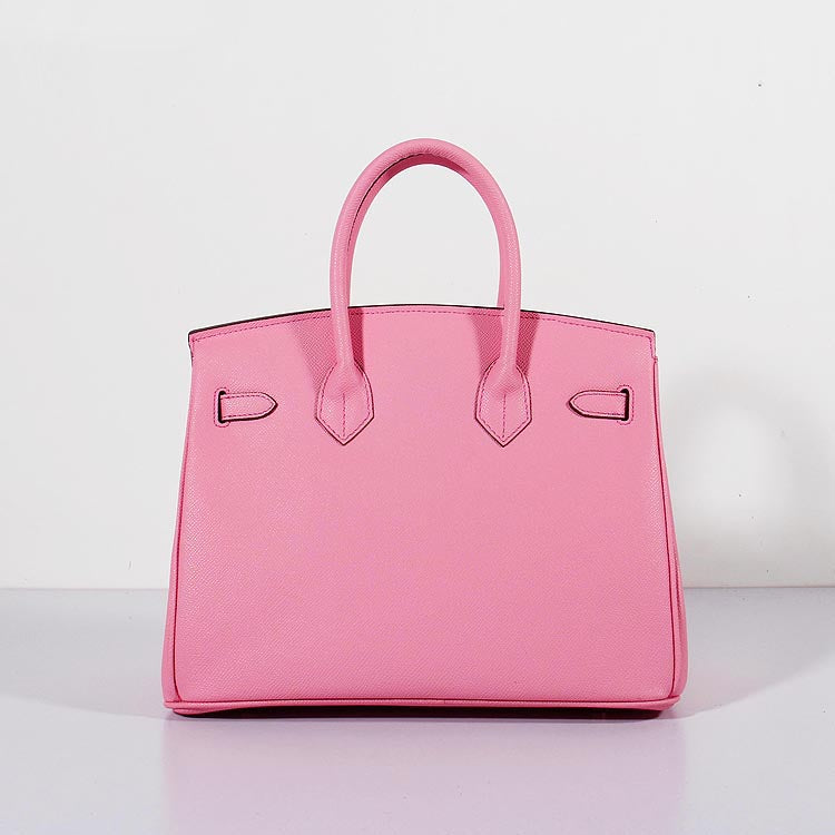 Hermes 30cm Birkin Bag Epsom Leather with Strap Pink Gold