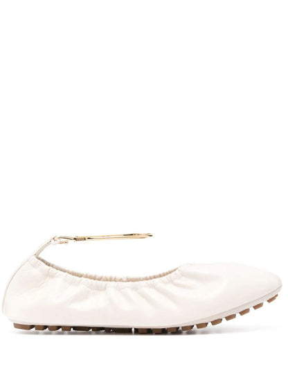 Fendi Women Filo Leather Ballerinas