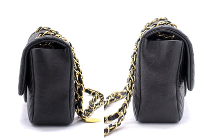 Chanel 2015 Chevron V-Stitch Leather Chain Flap Shoulder Bag