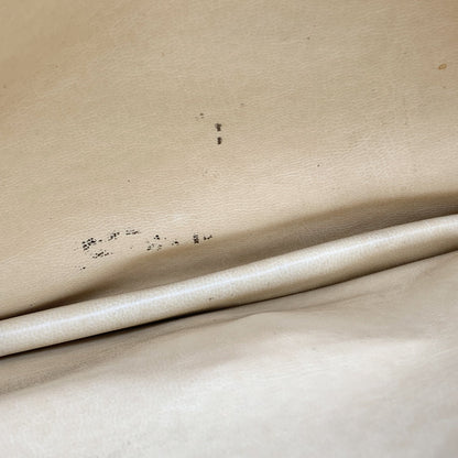 Celine Vintage Beige Vinyl C Macadam Canvas Clutch Bag Purse