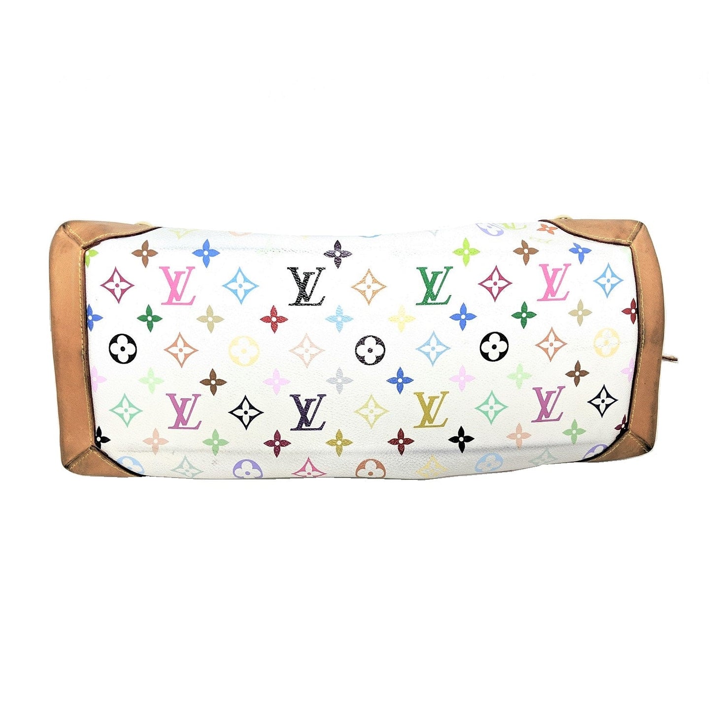 Louis Vuitton White Multicolore Monogram Ursula Bag