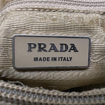 Prada Hand Bag Nylon Beige  ac1161