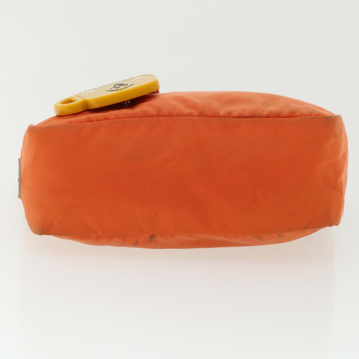 Prada Hand Bag Nylon Orange  ac1296