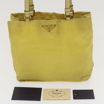 Prada Shoulder Bag Nylon Yellow  ac1462