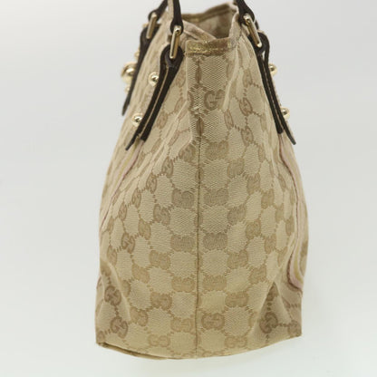 GUCCI GG Canvas Tote Bag Beige Gold 137396  ac1626