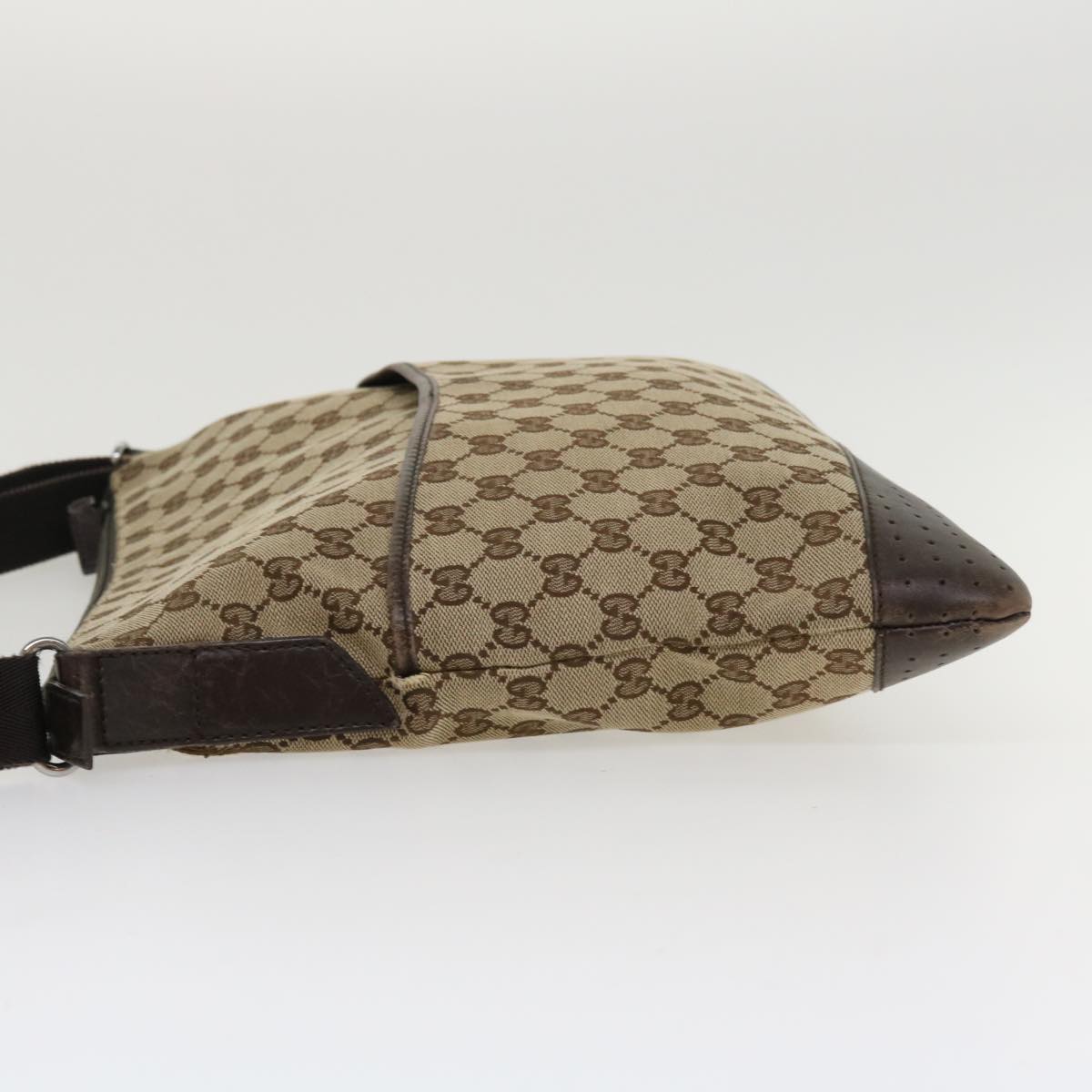GUCCI GG Canvas Shoulder Bag Canvas Beige Brown 145856  ac1754