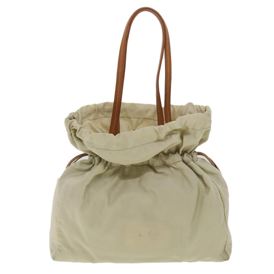 Prada Shoulder Bag Nylon Beige  ac1841