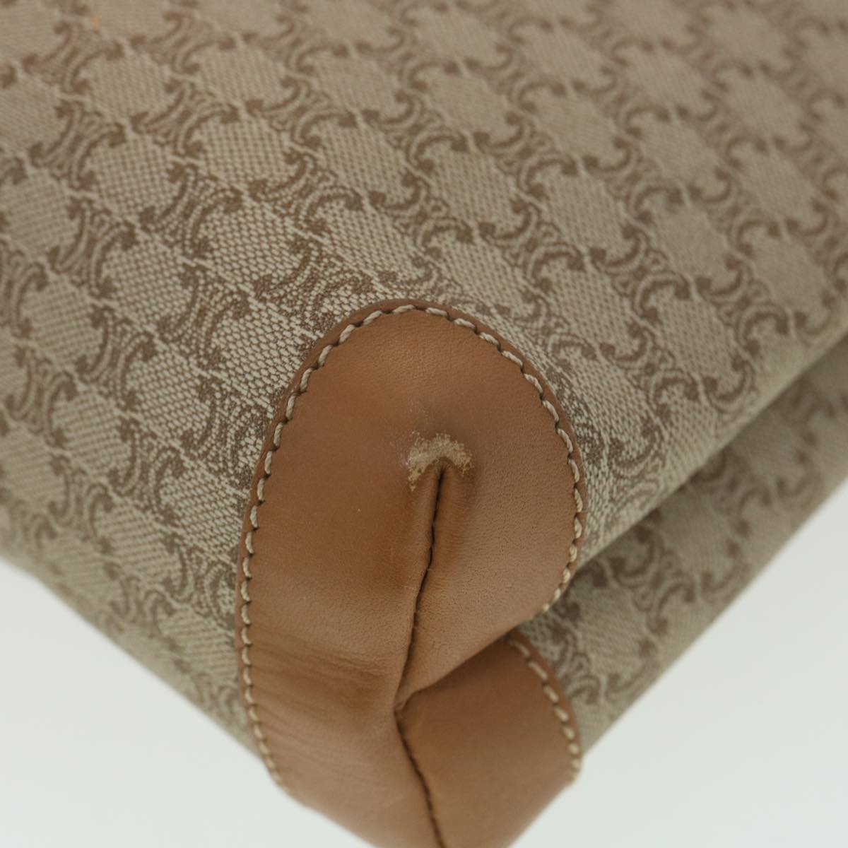 Celine Macadam Canvas Clutch Bag Beige  ac1845