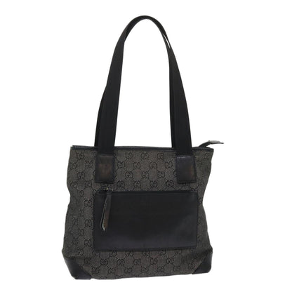 GUCCI GG Canvas Shoulder Bag Leather Black 28893  ac2029