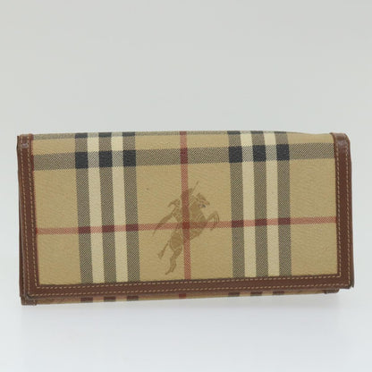 BurberrySs Nova Check Clutch Bag Leather 3Set Black Red Beige Auth ac2312