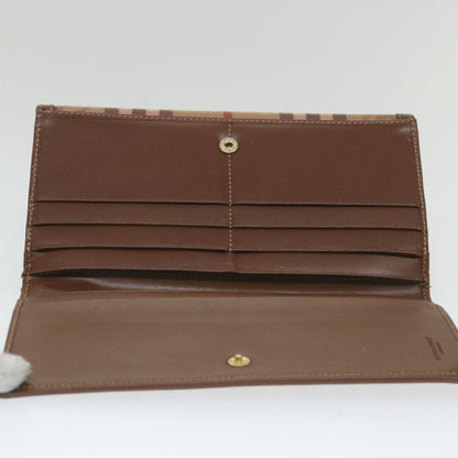BurberrySs Nova Check Clutch Bag Leather 3Set Black Red Beige Auth ac2312