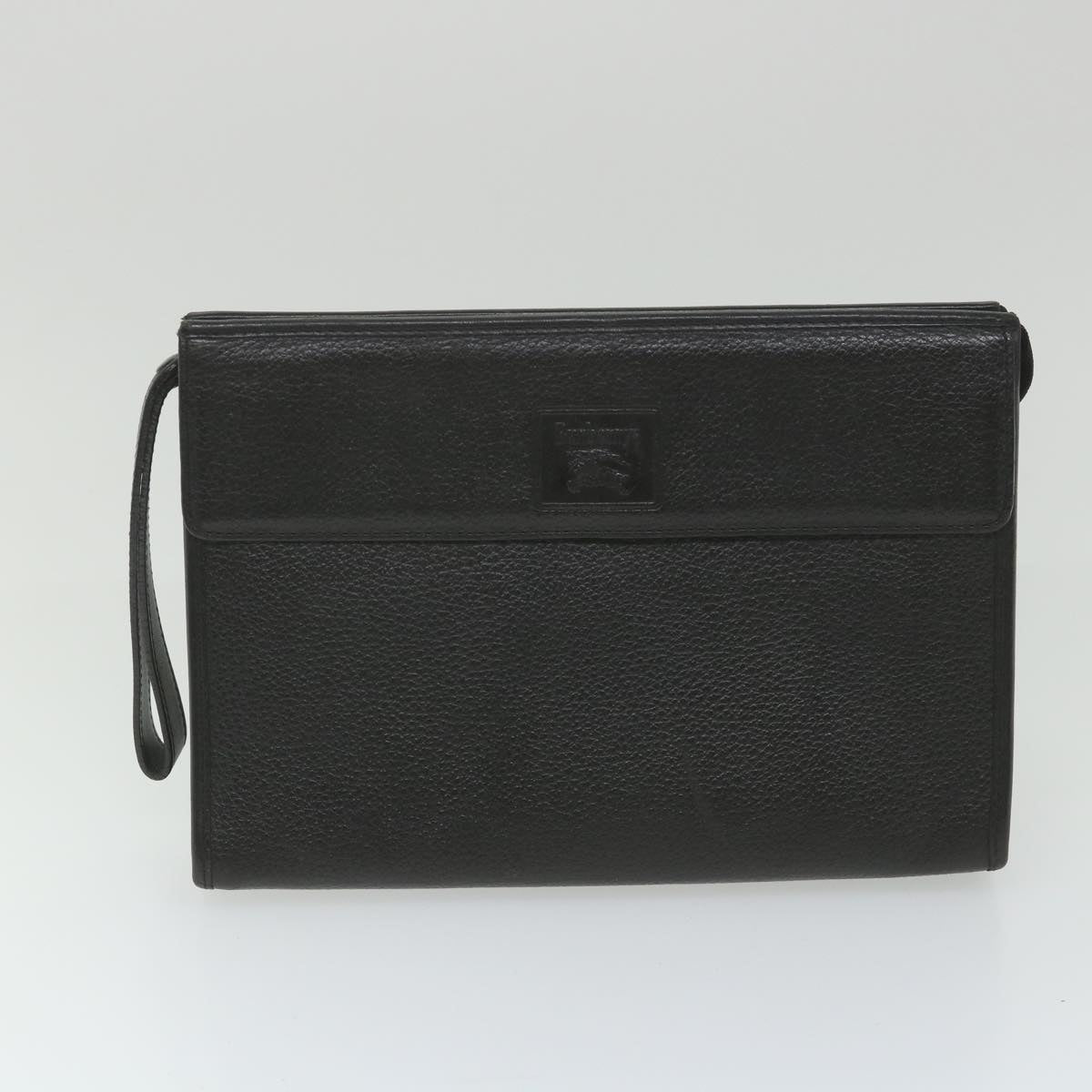 BurberrySs Nova Check Clutch Bag Leather 3Set Black Red Beige Auth ac2312